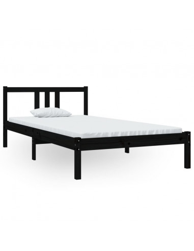 Giroletto Nero in Legno Massello 100x200 cm