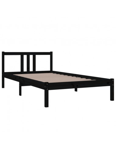 Giroletto Nero in Legno Massello 100x200 cm