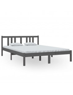 Giroletto Grigio in Legno Massello 140x200 cm 2