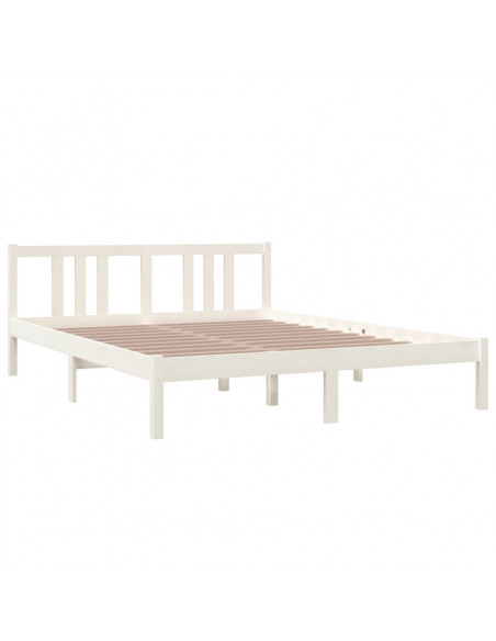 Giroletto Bianco in Legno Massello 150x200 cm King Size