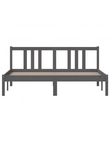 Giroletto Grigio in Legno Massello 150x200 cm King Size