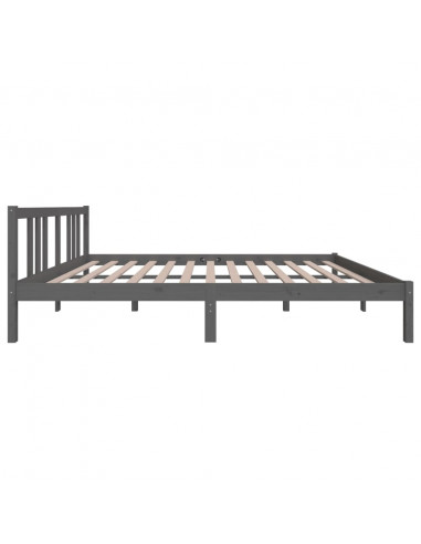 Giroletto Grigio in Legno Massello 150x200 cm King Size