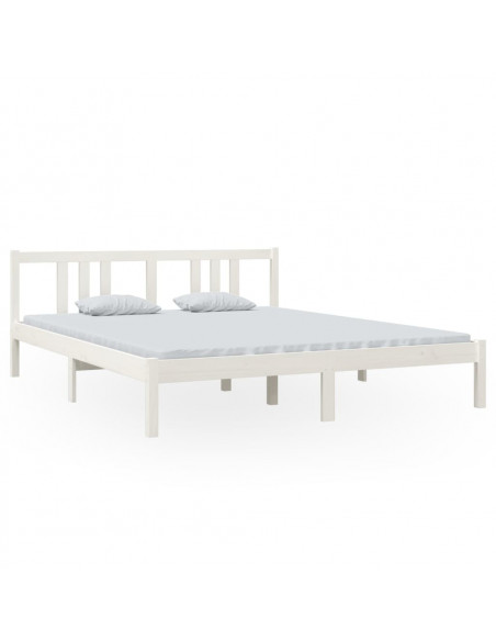 Giroletto Bianco in Legno Massello 160x200 cm