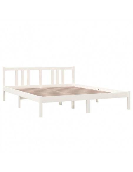 Giroletto Bianco in Legno Massello 160x200 cm