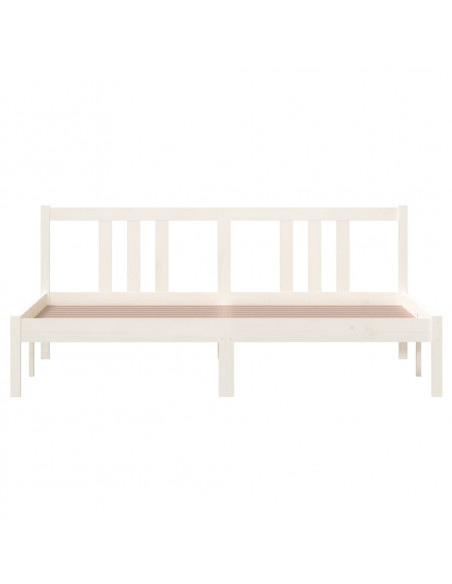Giroletto Bianco in Legno Massello 160x200 cm