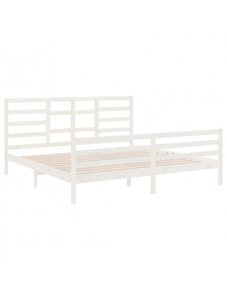 Giroletto Bianco in Legno Massello 200x200 cm