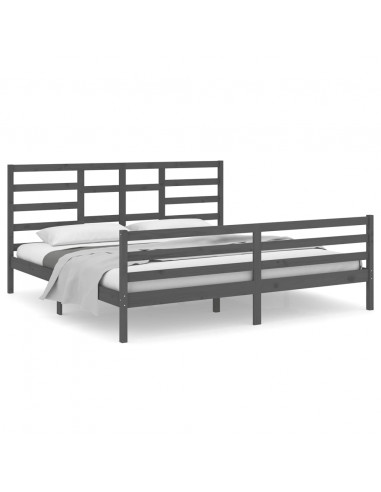 Giroletto Grigio in Legno Massello 200x200 cm