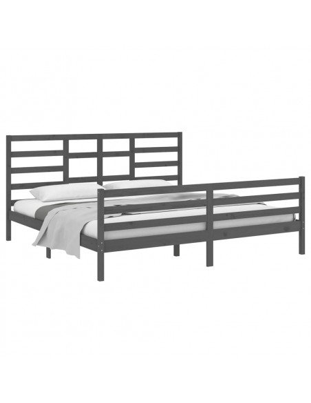 Giroletto Grigio in Legno Massello 200x200 cm