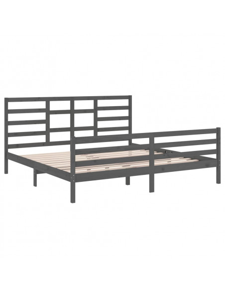 Giroletto Grigio in Legno Massello 200x200 cm