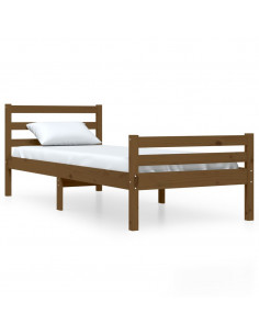 Giroletto Miele in Legno Massello 75x190 cm Small Single 2