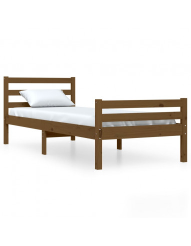 Giroletto Miele in Legno Massello 75x190 cm Small Single