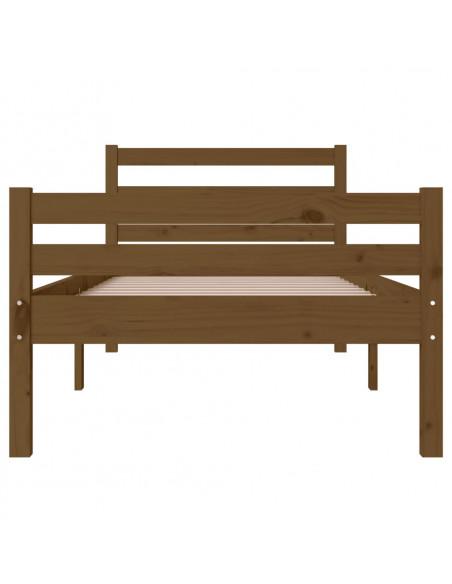Giroletto Miele in Legno Massello 75x190 cm Small Single