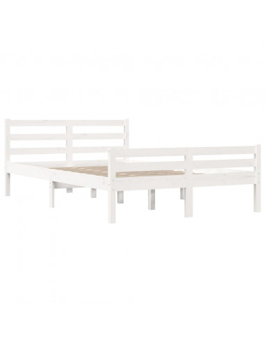 Giroletto Bianco in Legno Massello 135x190 cm Double