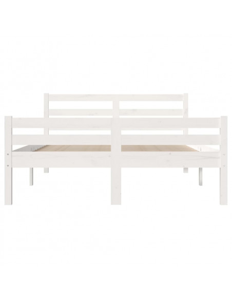 Giroletto Bianco in Legno Massello 135x190 cm Double