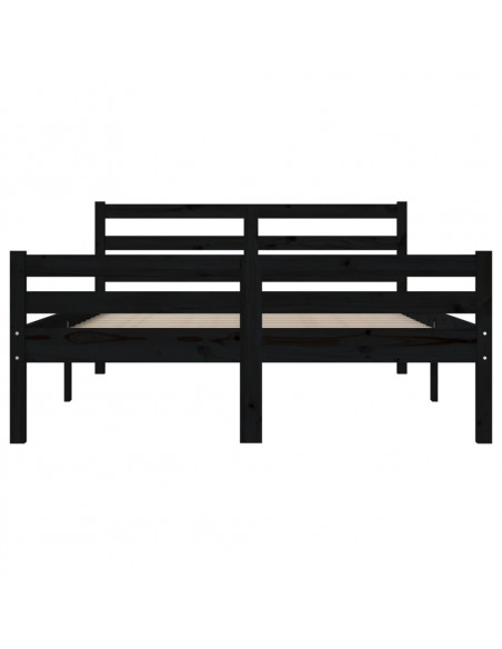 Giroletto Nero in Legno Massello 120x200 cm