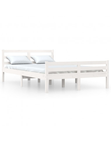 Giroletto Bianco in Legno Massello 160x200 cm