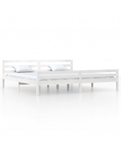 Giroletto Bianco in Legno Massello 180x200 cm Super King 2