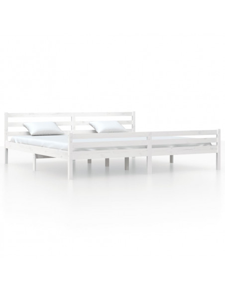 Giroletto Bianco in Legno Massello 180x200 cm Super King