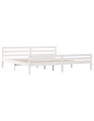 Giroletto Bianco in Legno Massello 180x200 cm Super King