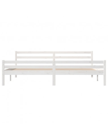 Giroletto Bianco in Legno Massello 180x200 cm Super King