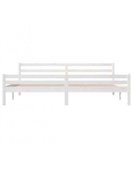 Giroletto Bianco in Legno Massello 180x200 cm Super King