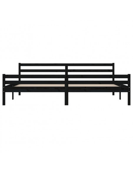 Giroletto Nero in Legno Massello 200x200 cm