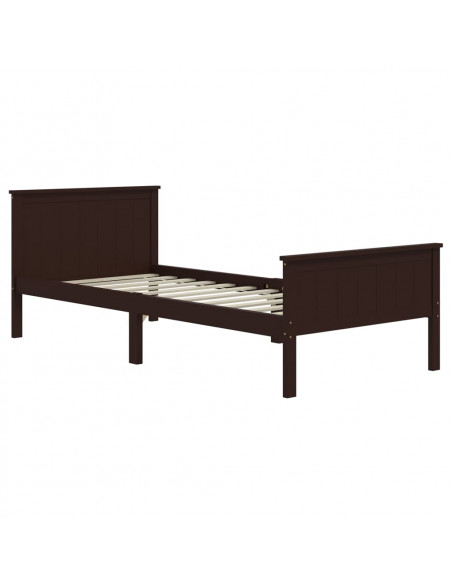 Giroletto Marrone Scuro in Legno Massello di Pino 100x200 cm