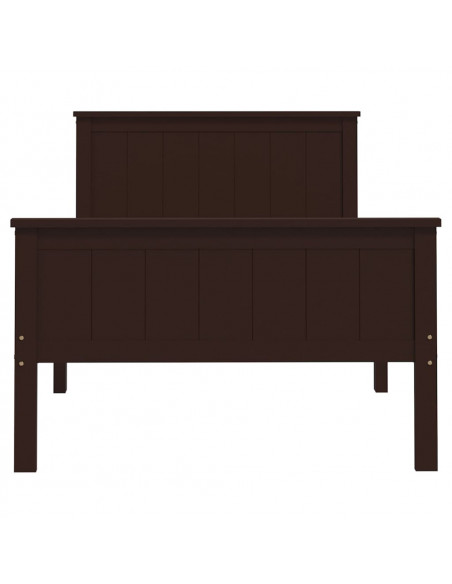 Giroletto Marrone Scuro in Legno Massello di Pino 100x200 cm