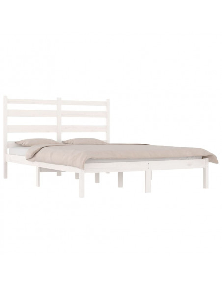 Giroletto Bianco in Legno Massello di Pino 140x190 cm