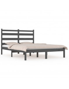 Giroletto Grigio in Legno Massello di Pino 200x200 cm 2