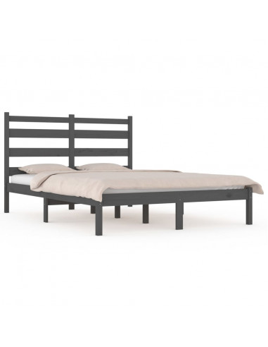 Giroletto Grigio in Legno Massello di Pino 200x200 cm