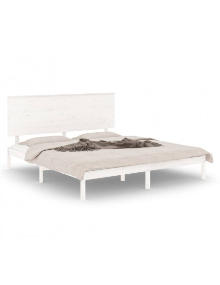 Giroletto Bianco in Legno Massello di Pino 200x200 cm