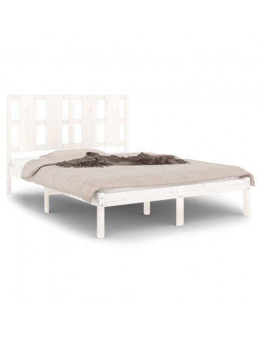 Giroletto Bianco in Legno Massello di Pino 140x190 cm