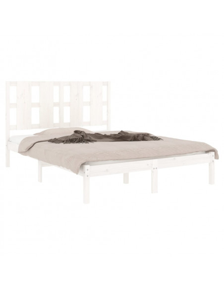 Giroletto Bianco in Legno Massello di Pino 140x190 cm