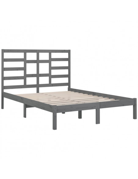 Giroletto Grigio in Legno Massello 135x190 cm Double