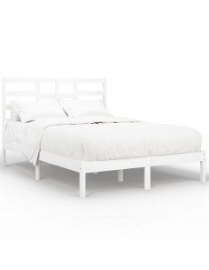 Giroletto Bianco in Legno Massello 140x190 cm 2