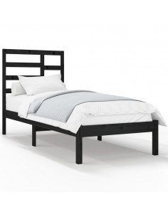 Giroletto Nero in Legno Massello 100x200 cm 2