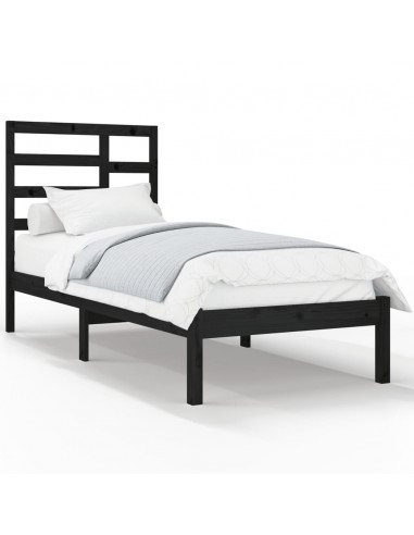 Giroletto Nero in Legno Massello 100x200 cm