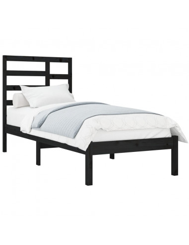 Giroletto Nero in Legno Massello 100x200 cm