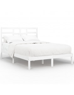 Giroletto Bianco in Legno Massello 160x200 cm 2