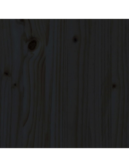 Giroletto Nero in Legno Massello 200x200 cm