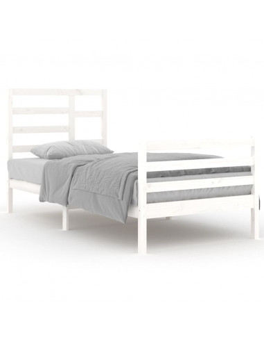 Giroletto Bianco in Legno Massello 90x200 cm