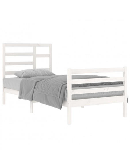 Giroletto Bianco in Legno Massello 90x200 cm