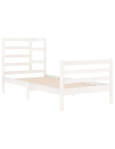 Giroletto Bianco in Legno Massello 90x200 cm