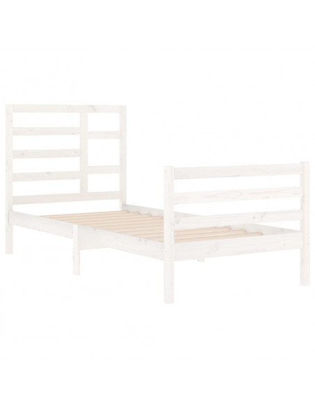Giroletto Bianco in Legno Massello 90x200 cm