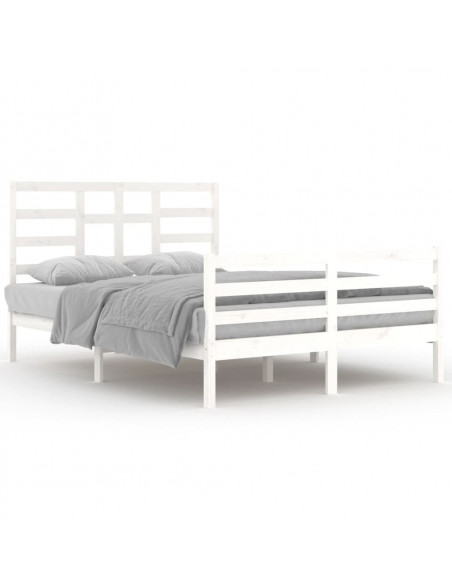 Giroletto Bianco in Legno Massello 140x200 cm