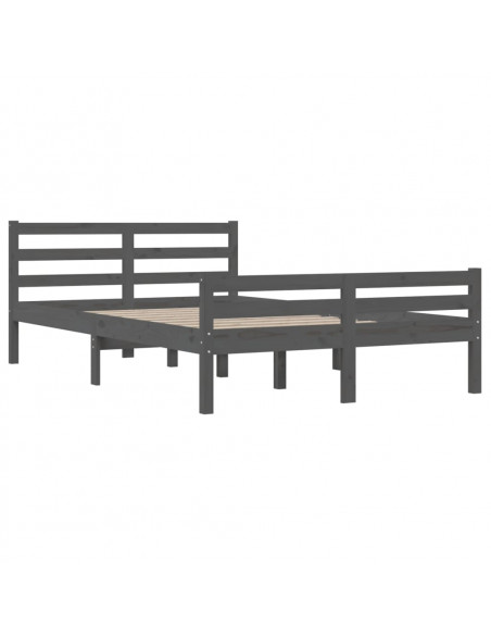 Giroletto Grigio in Legno Massello 160x200 cm