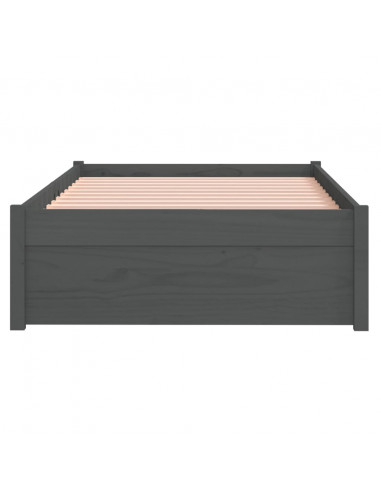 Giroletto in Legno Massello Grigio 75x190 cm Small Single