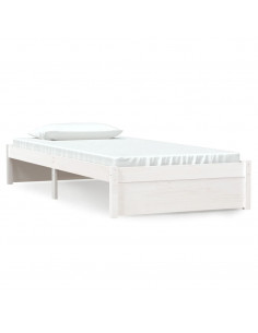 Giroletto Bianco in Legno Massello 90x190 cm Single 2