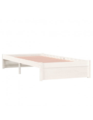 Giroletto Bianco in Legno Massello 90x190 cm Single